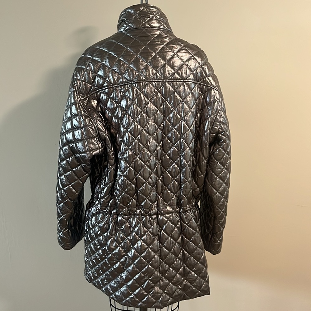 Frame Denim Metallic Quilted Puffer Jacket - Picture 4 of 9